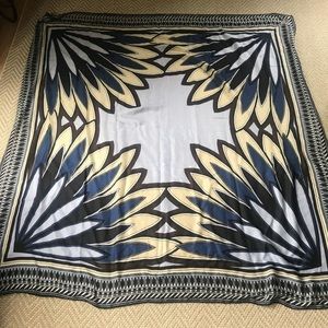 100% wool Tory Burch scarf 51” Square